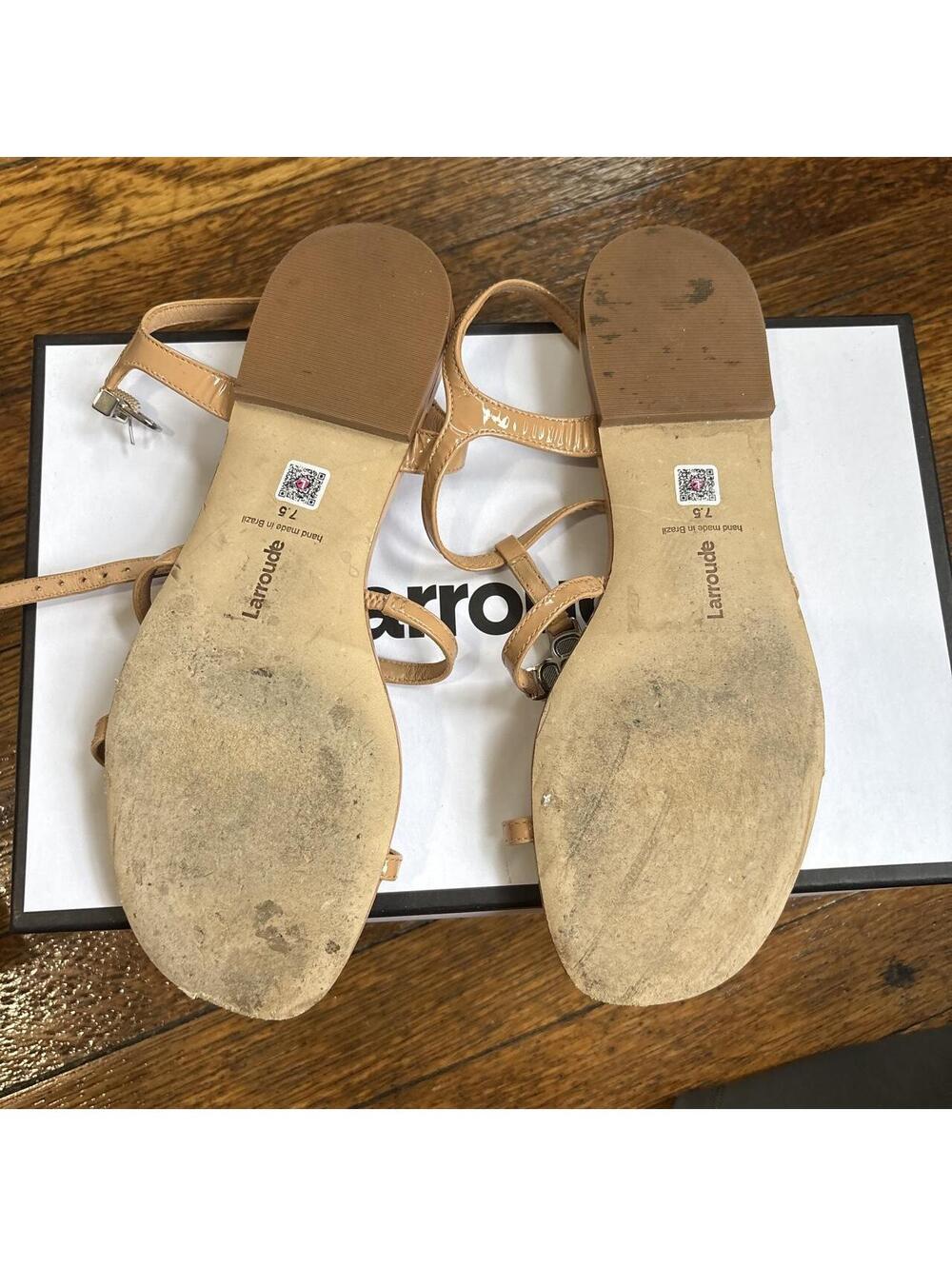 Larroudé Women's Tan Sandal - Picture 3 of 3